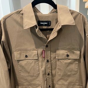 Men’s, DSquared2, Tan, overshirt, XL, (50)